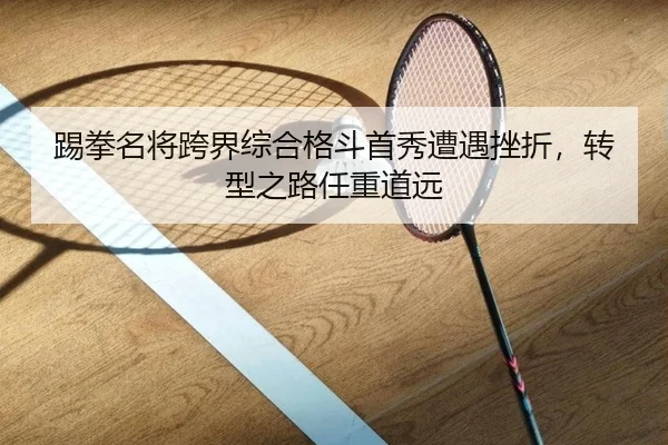 踢拳名将跨界综合格斗首秀遭遇挫折，转型之路任重道远