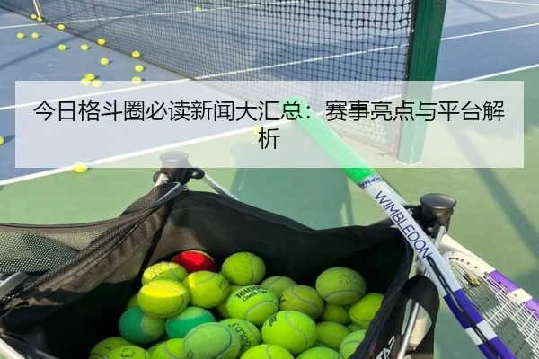 今日格斗圈必读新闻大汇总：赛事亮点与平台解析